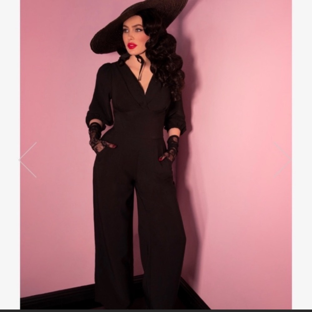 Vacation Pants in Black - Vixen by Micheline Pitt - 2X